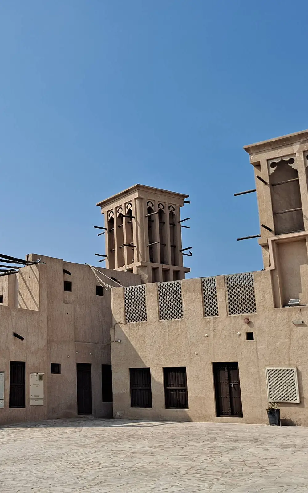 Wind towers in the Al Fahidi historic quarter, Dubai